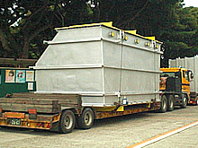 Example of Transportation for Intake/Exhaust Ducts of Thermal Power Station